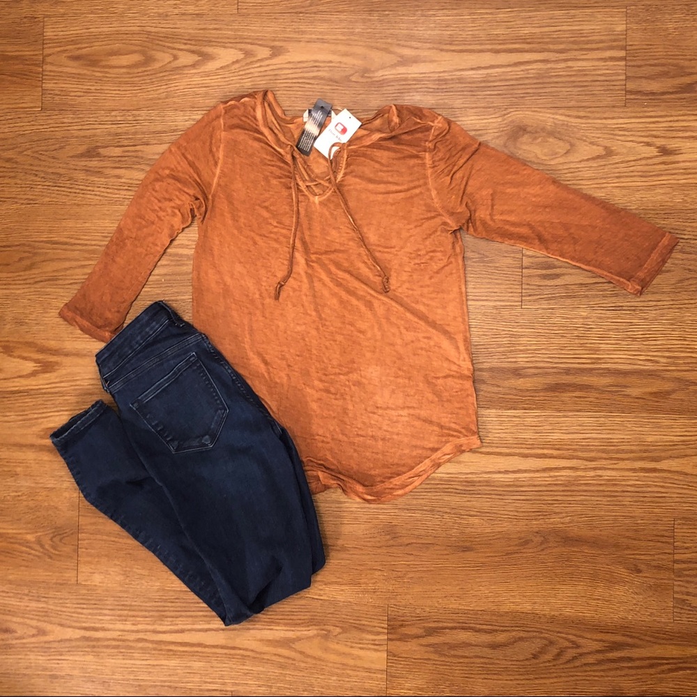 NWT Rust-Colored Blouse